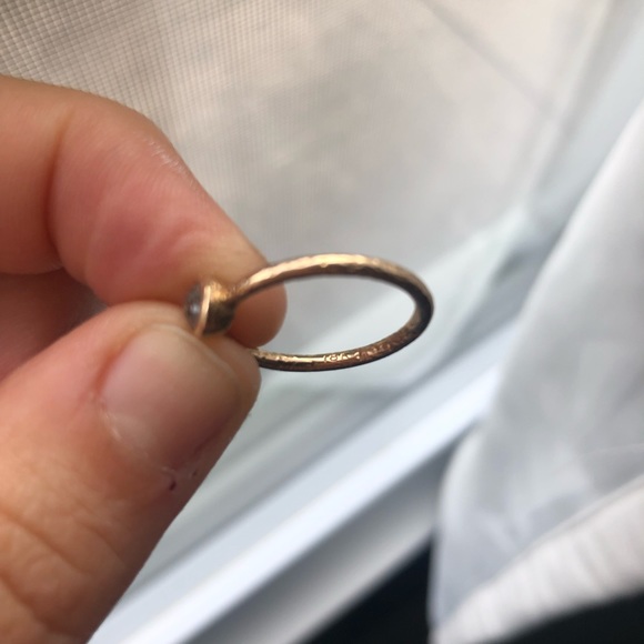 💎 18k Rose Gold Raw Diamond Ring - Picture 8 of 8